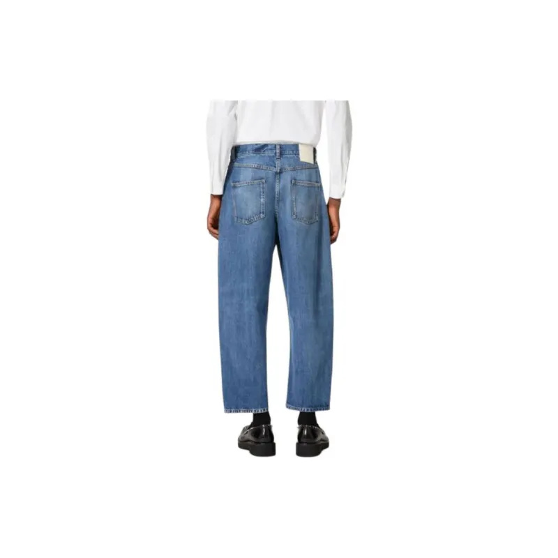 Valentino Logo Patch Cropped Jeans-2