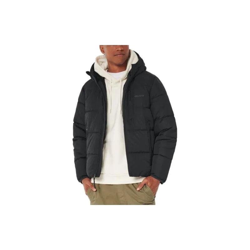 Hollister Jackets Men Black-1