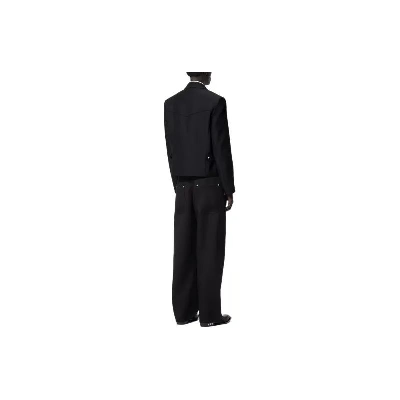 LOUIS VUITTON Tailored Wool Workwear Pants-2