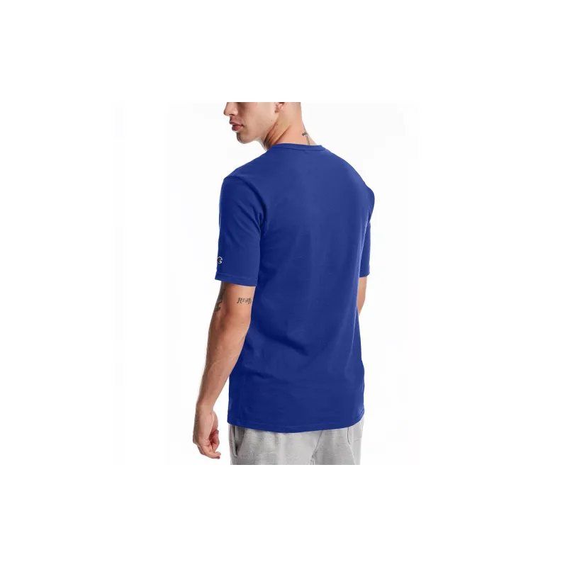 Champion Straight T Shirt US Version Unisex Royal Blue-4