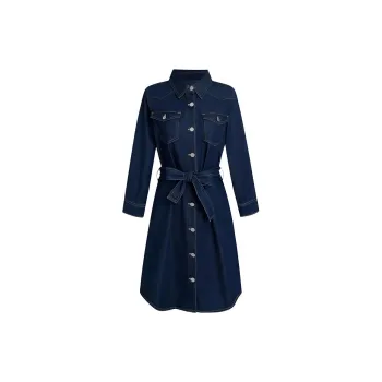 Hush Puppies Long Sleeved Dresses Women's Blue