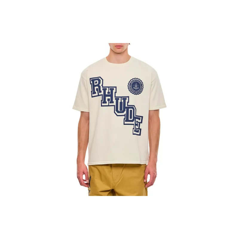 RHUDE Collegiate Crest Tee-2
