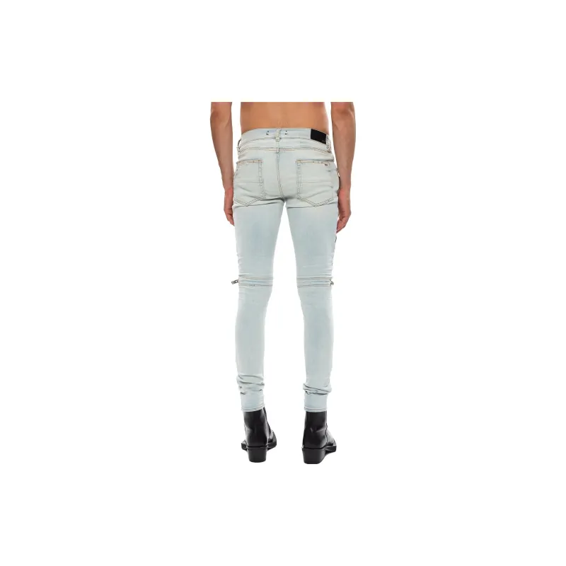 AMIRI MX2 Bandana Zip Knee Skinny Jeans-2