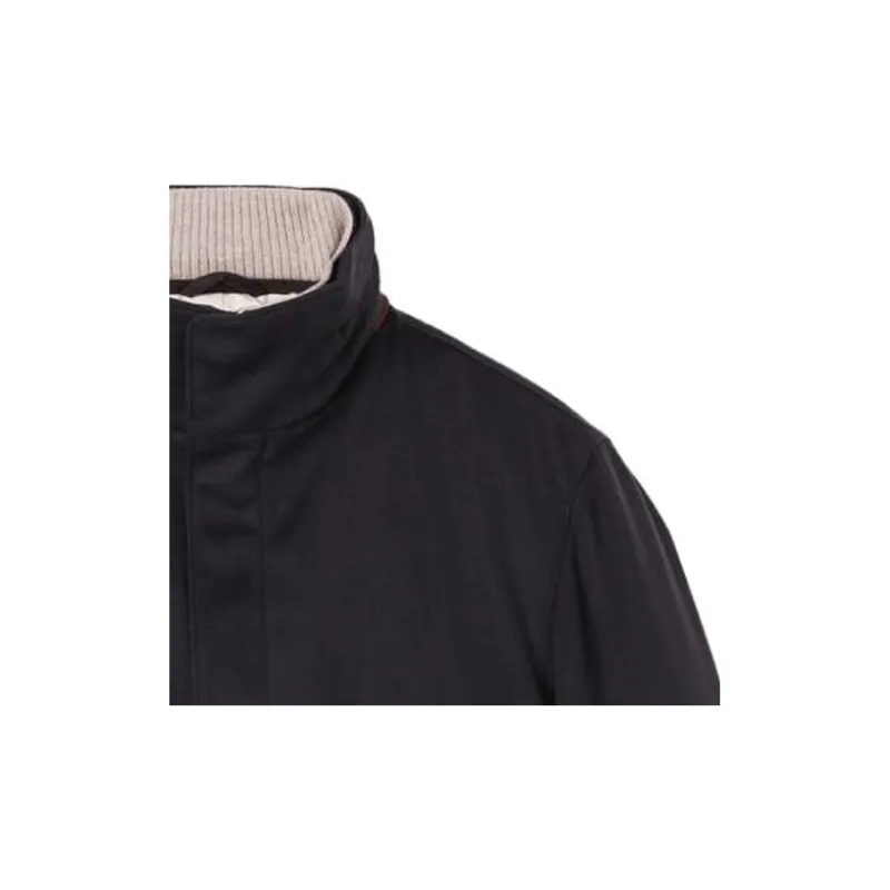 Loro Piana Puffer Jacket Men's Fish Paste Black-4