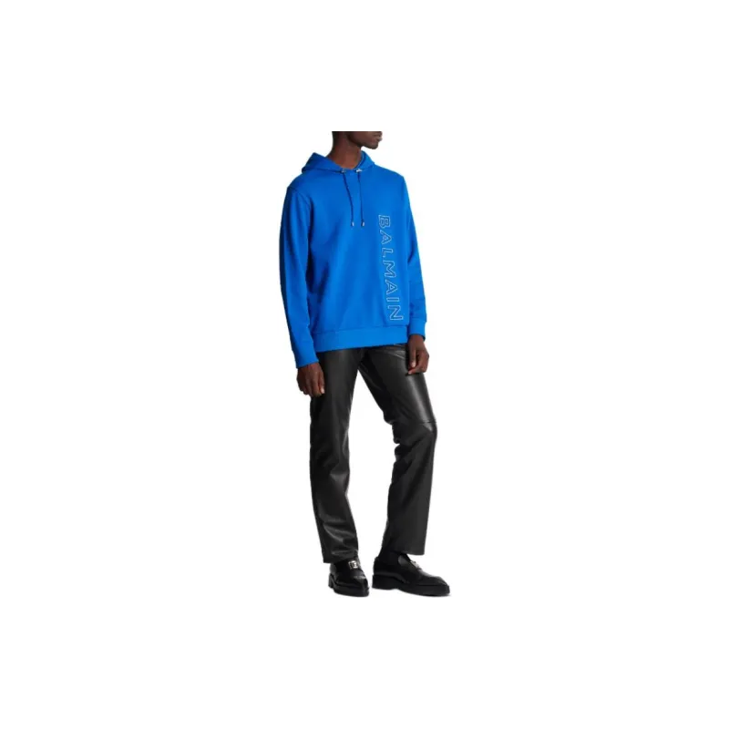 BALMAIN Embossed BALMAIN Hooded Sweatshirt-3