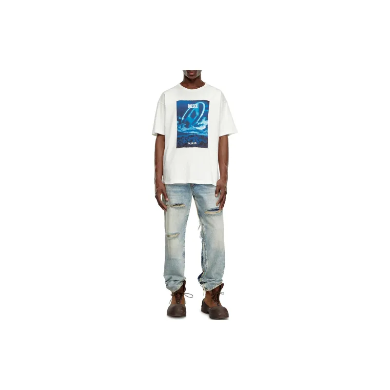 DIESEL T Boxt Q16 Graphic Print Crewneck T Shirt-1
