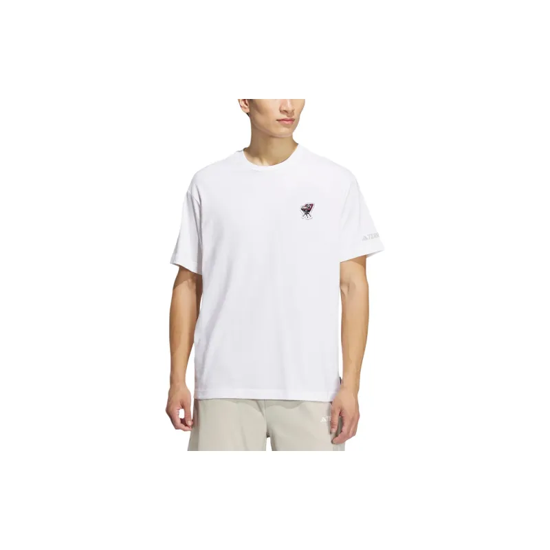 Adidas T Shirts Men White-1