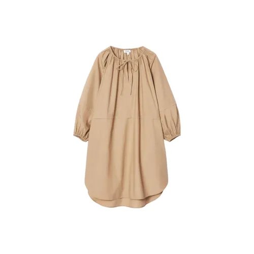COS Long Sleeved Dresses Women's Apricot