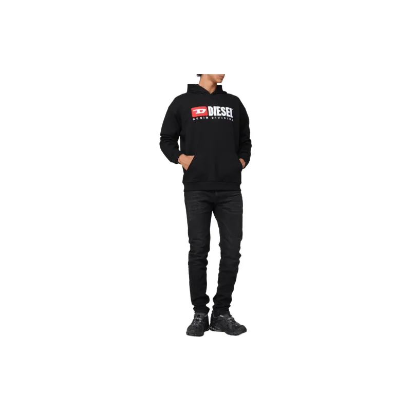 DIESEL S Boxt Logo Printed Hoodie-4