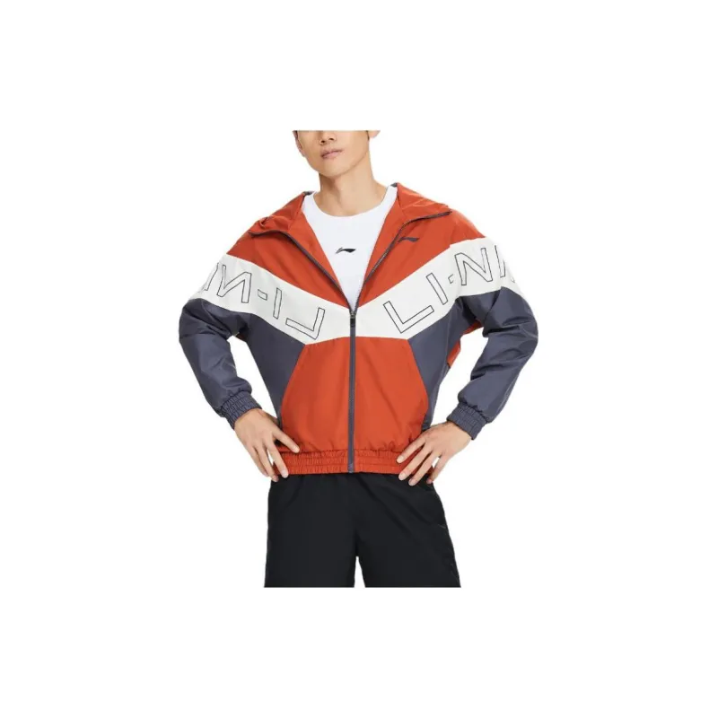 LiNing Jacket Men's Red Brick Brown-2