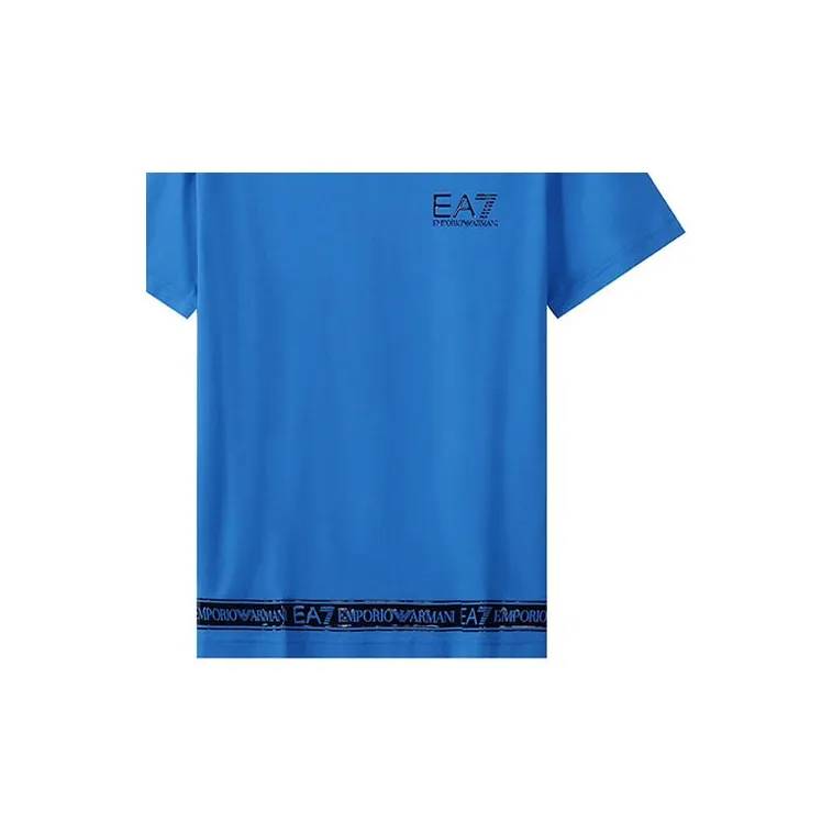 EMPORIO ARMANI T Shirts Men Sky Blue-3