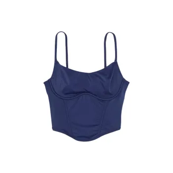 Victoria's Secret PINK Bralettes & Bra Tops The Cinched Micro Corset Top/MN Bra Women's Midnight Navy