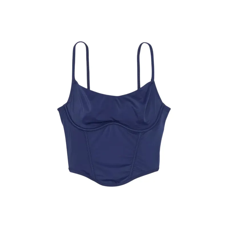 Victoria's Secret PINK Bralettes & Bra Tops The Cinched Micro Corset Top/MN Bra Women's Midnight Navy-0