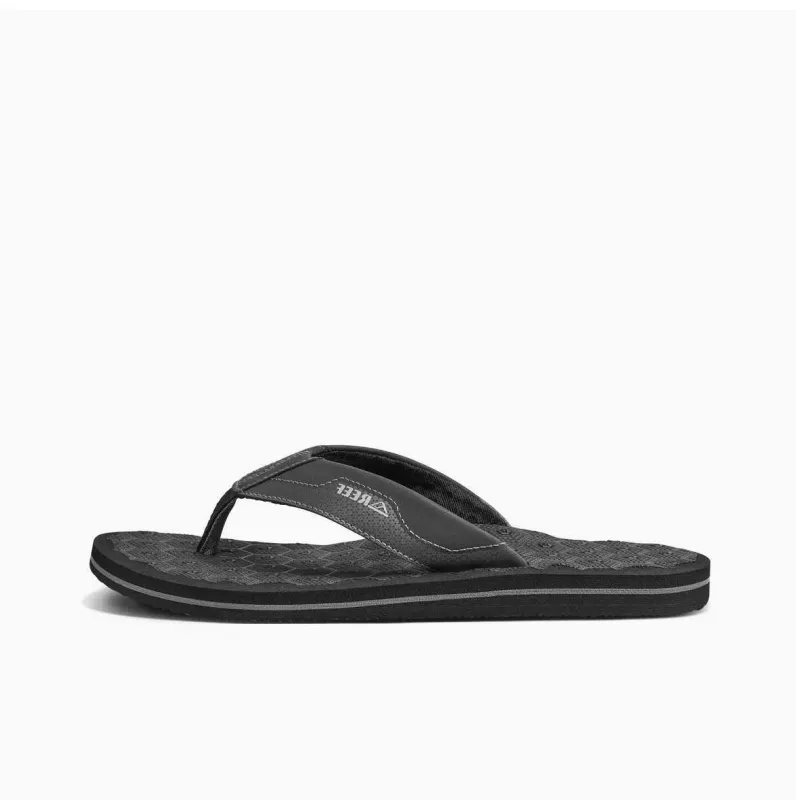 REEF Odor-Resistant Flip Flops Men's Dark Gray-0