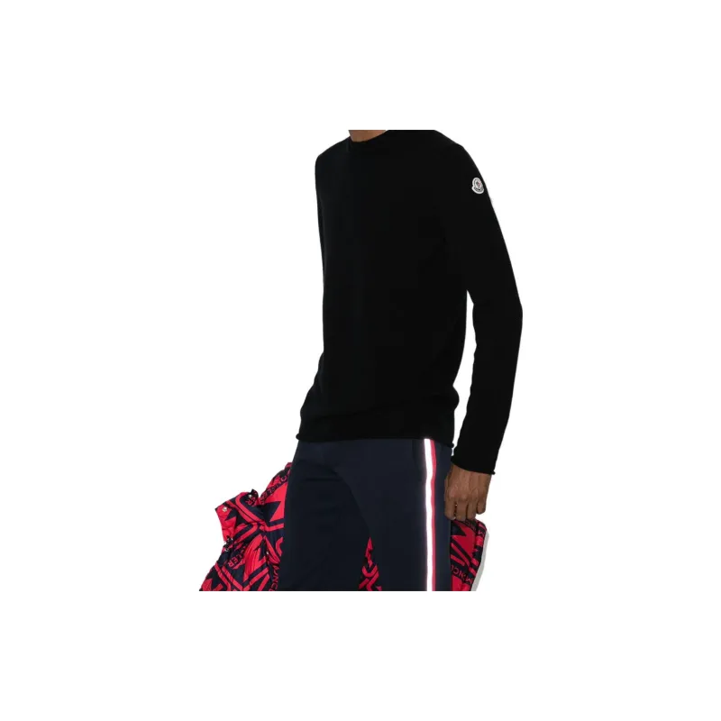 Moncler Simple Logo appliqued Wool Jumper-1