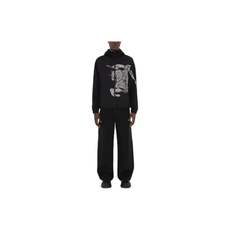 Burberry Ekd Lightweight Hooded Zip Up Jacket-2