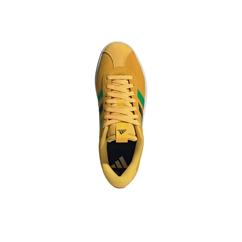 Adidas Coverage Anti Slip And Wear Resistant Low Top Tennis Shoes Unisex Gold/Fresh Green/No. 1 Black-2