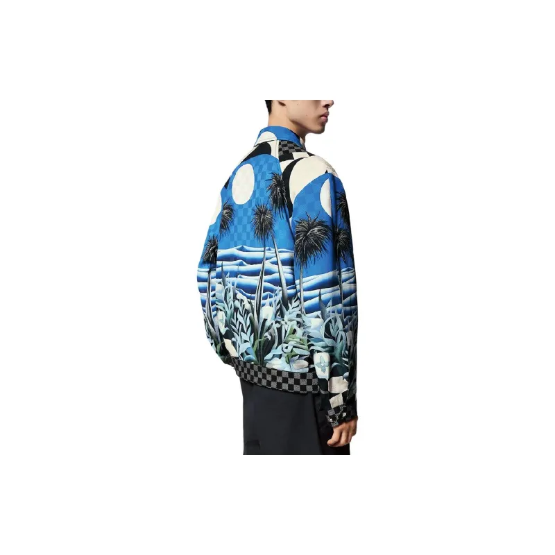 LOUIS VUITTON Printed Viscose Blouson-4