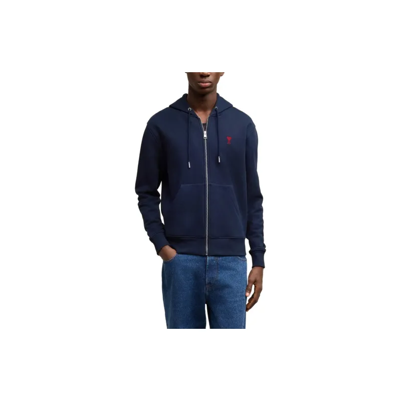 AMIPARIS Paris Ami De Coeur Zip Up Hoodie-2