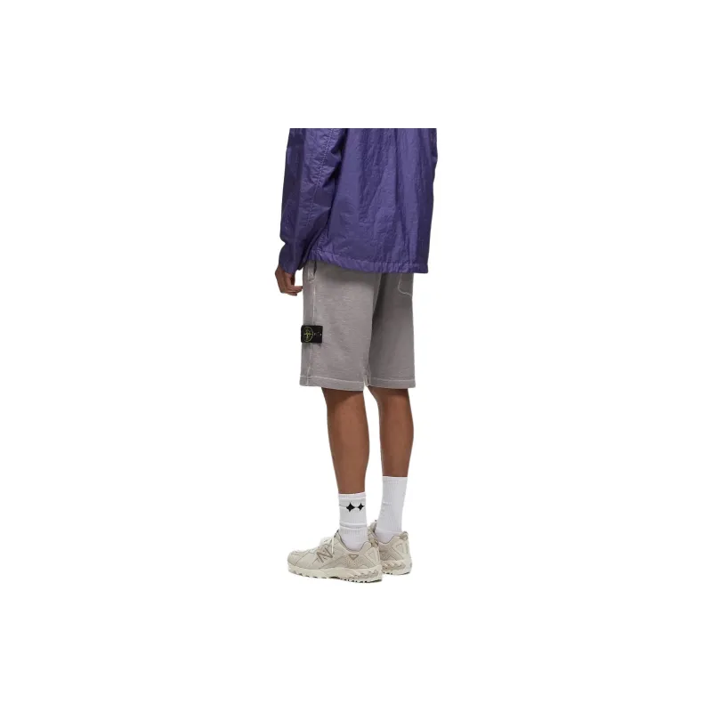 STONE ISLAND Logo Patch Drawstring Bermuda Shorts-3