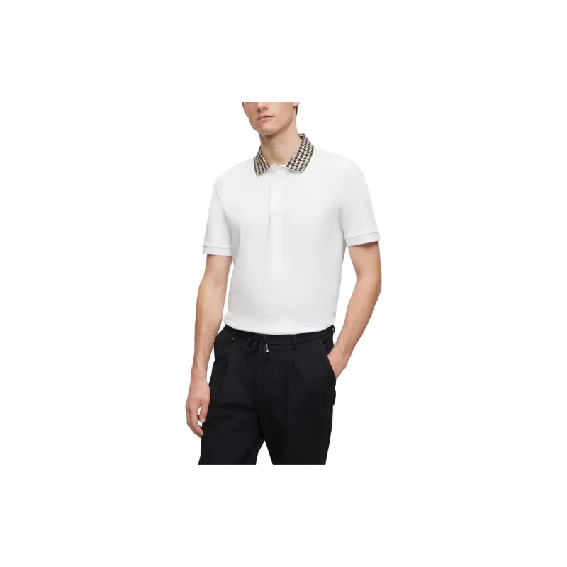 HUGO BOSS Pullover Short Sleeved Polo Shirt Men's White-2