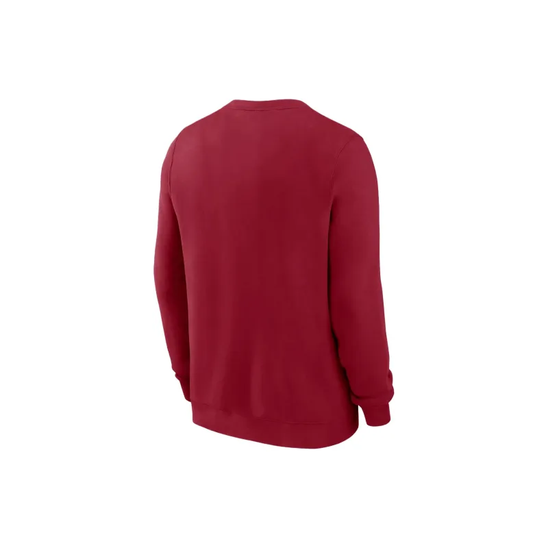 Nike Alabama Crimson Tide Primetime Primary Stack Men's Nike College Pullover Crew-1