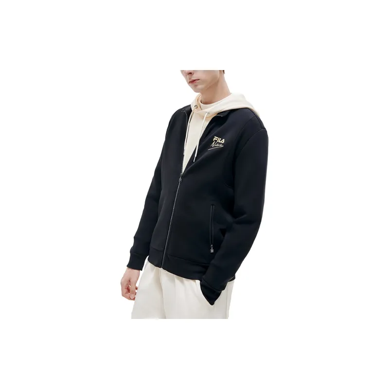 FILA Coach Jacket Spring Fall Men's Jet Black-5