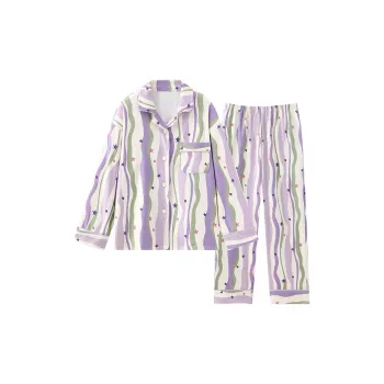 Sleeping Beauty Pajama Set Women's Purple