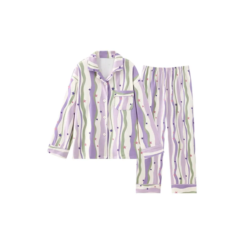 Sleeping Beauty Pajama Set Women's Purple-0