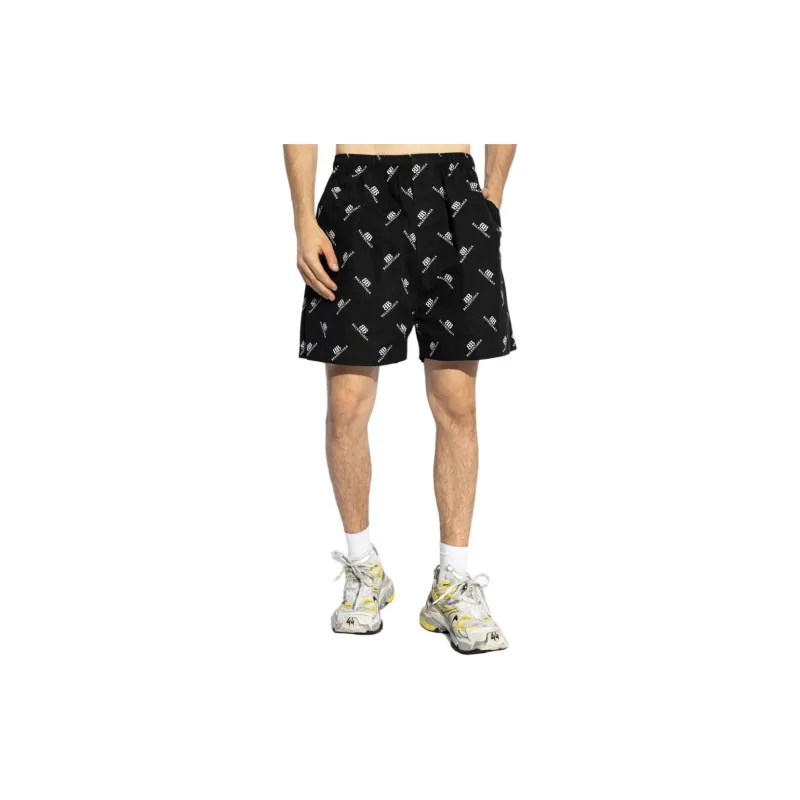 Balenciaga Bb Logo Bermuda Shorts-2