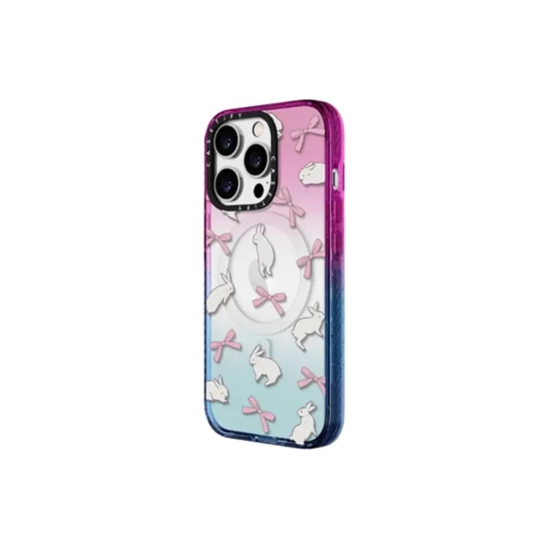 CASETIFY PC Material Bowknot Bunny Phone Cases Compatibility With IPhone 16 Pro Max/16 Pro/15 Pro Max/14 Pro Max-3