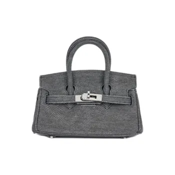 Margin Goods Yarn Fabric Handbag Small Size Women's Black