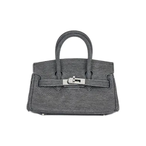 Margin Goods Yarn Fabric Handbag Small Size Women's Black