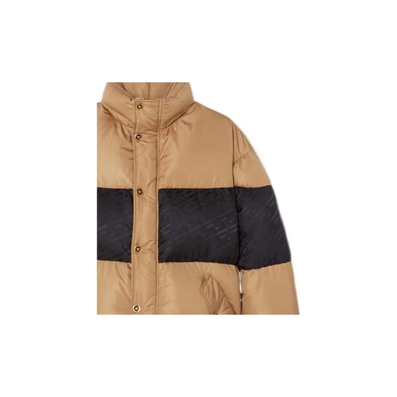 VERSACE Two Tone Long Sleeved Padded Jacket-5