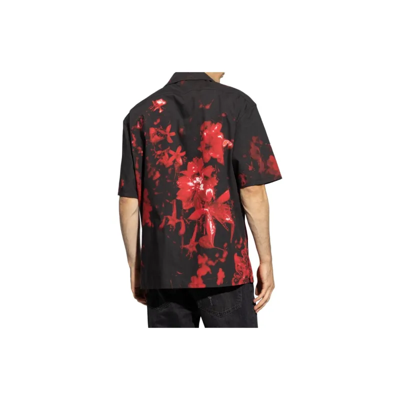 Alexander McQueen Floral Printed Hawaiian Shirt-2