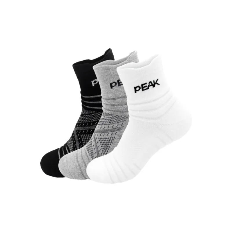 PEAK Mid Calf Socks Unisex Combo Set-12