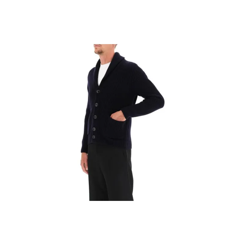 Drumohr Shawl-lapels Chunky-knit Cardigan-4