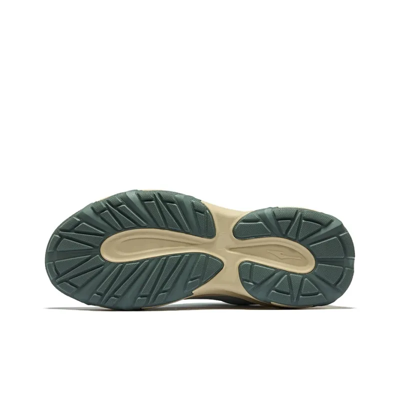 Erke Red Emperor Wear-Resistant Height Increasing Low-Top Casual Shoes Men's Gray Stone Green-4