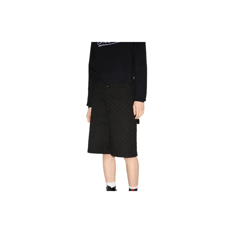 GUCCI Monogrammed Bermuda Shorts-3
