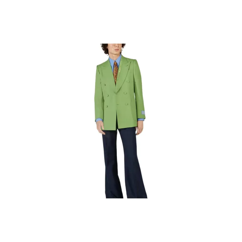 GUCCI Business Suits Men Green-2