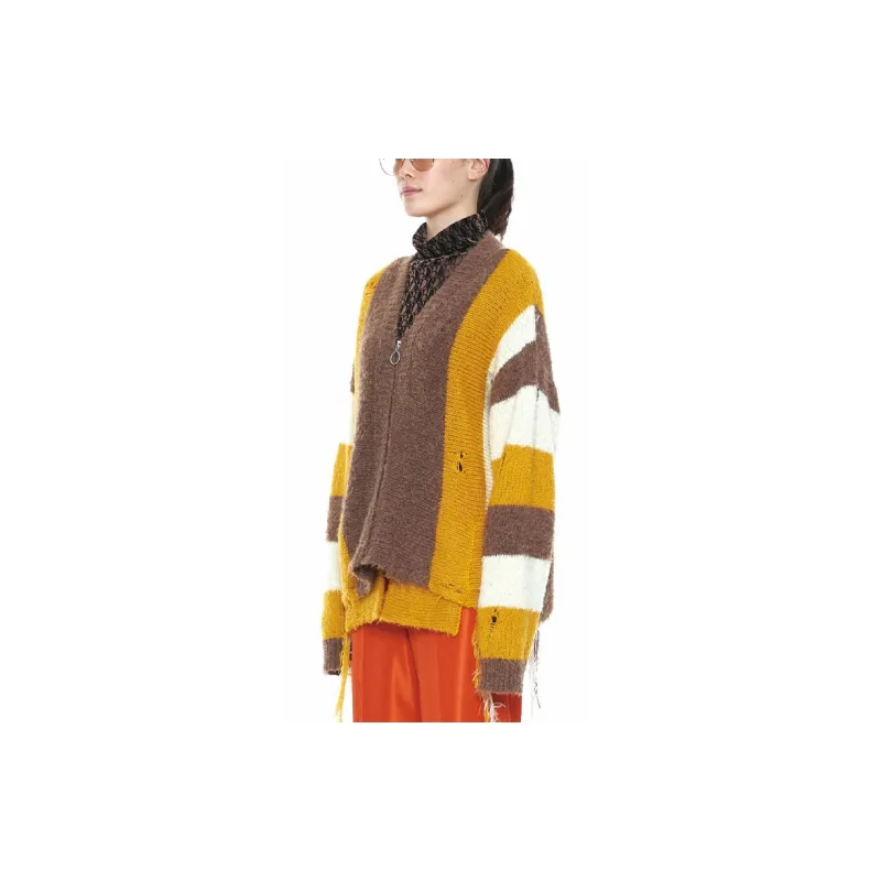 Doublet FW21 Knitwear Unisex Brown-4