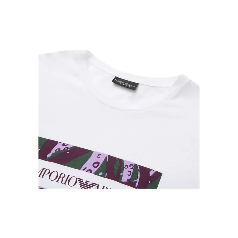 EMPORIO ARMANI SS24 Regular T-Shirt Men's White-6