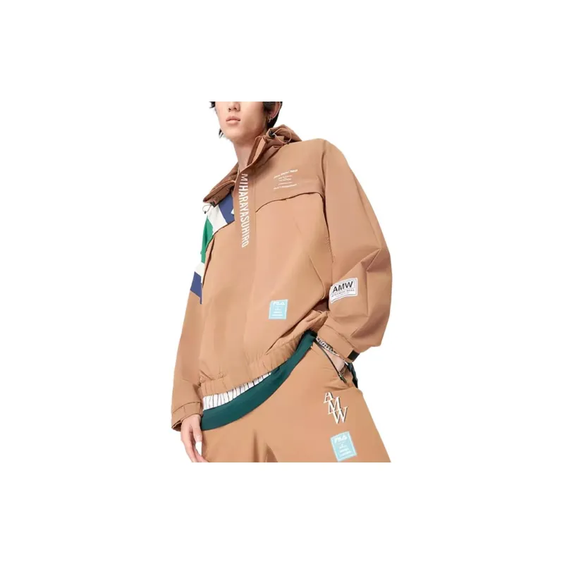 FILA MIHARA YASUHIRO Collaboration Collection Jacket Men's Brown Yellow & Chestnut-3
