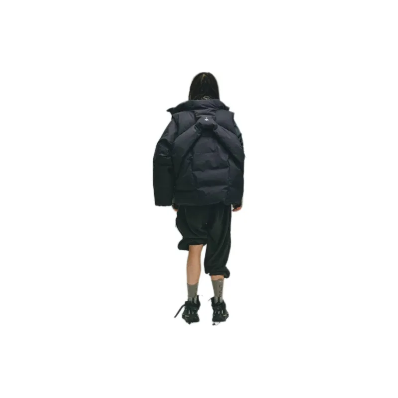 adidas originals X HAMCUS FW23 Hooded Zip-Up Down Jacket Black-7