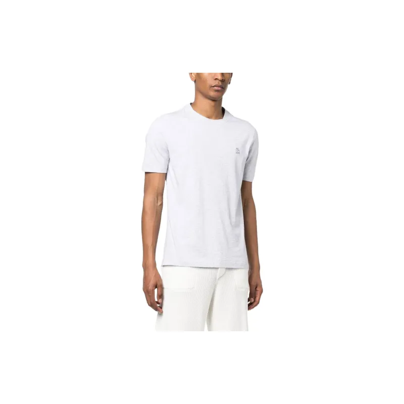 Brunello Cucinelli T Shirts Men Light Gray-4