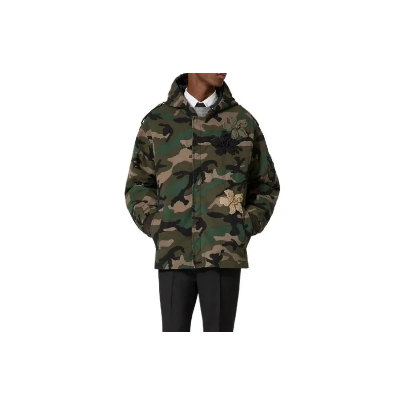 Valentino SS24 Jackets Coats Men's Army Green-1