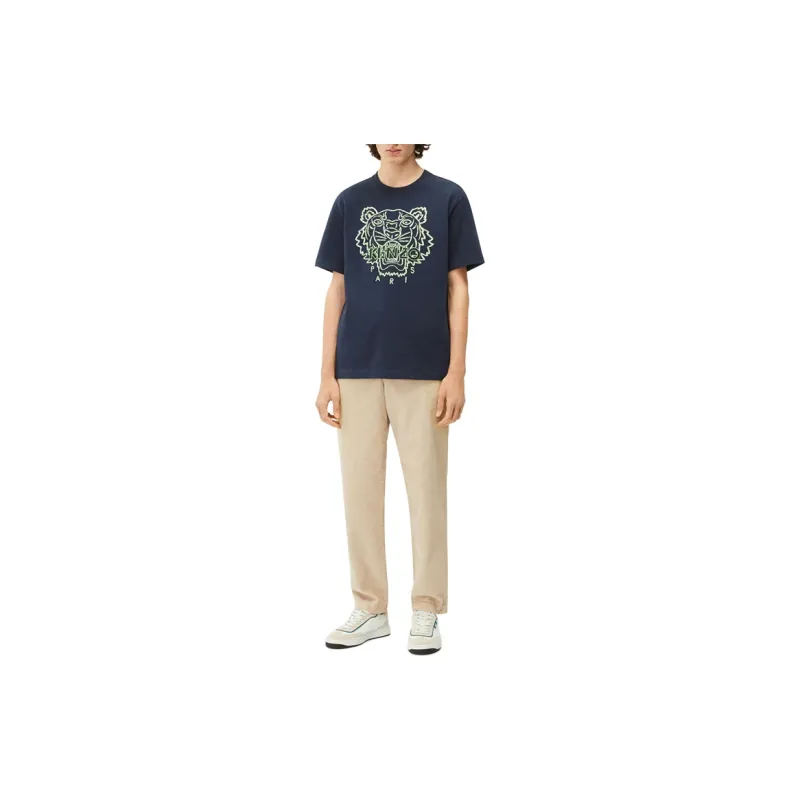 KENZO Classic Tiger Head SS22 T Shirt Men's Navy Blue-2