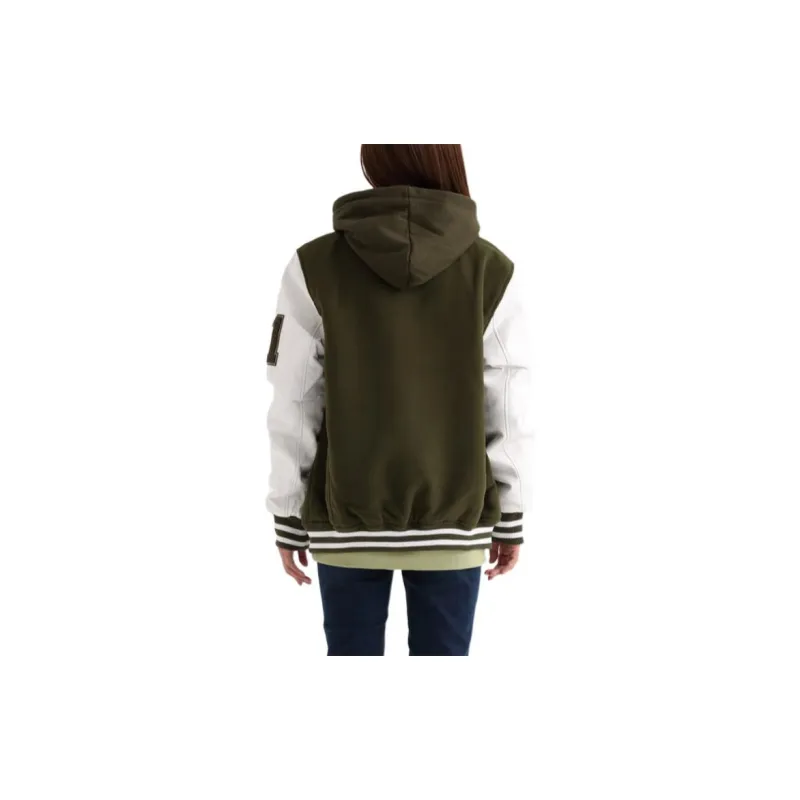 GUESS Baseball Jacket Unisex Green-5