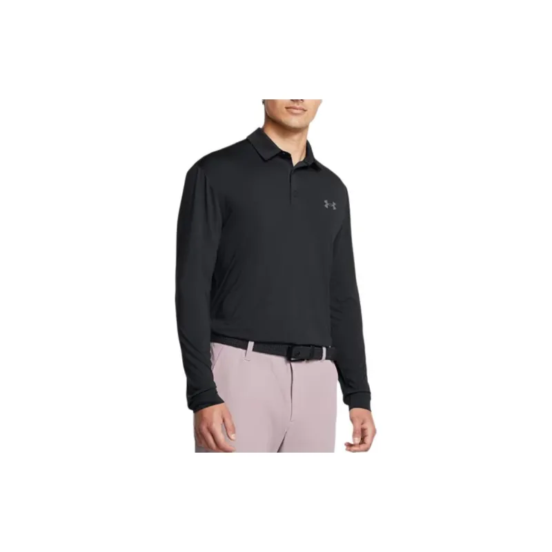 Under Armour Playoff Polo Shirt Men's Black/Castle Stone-2