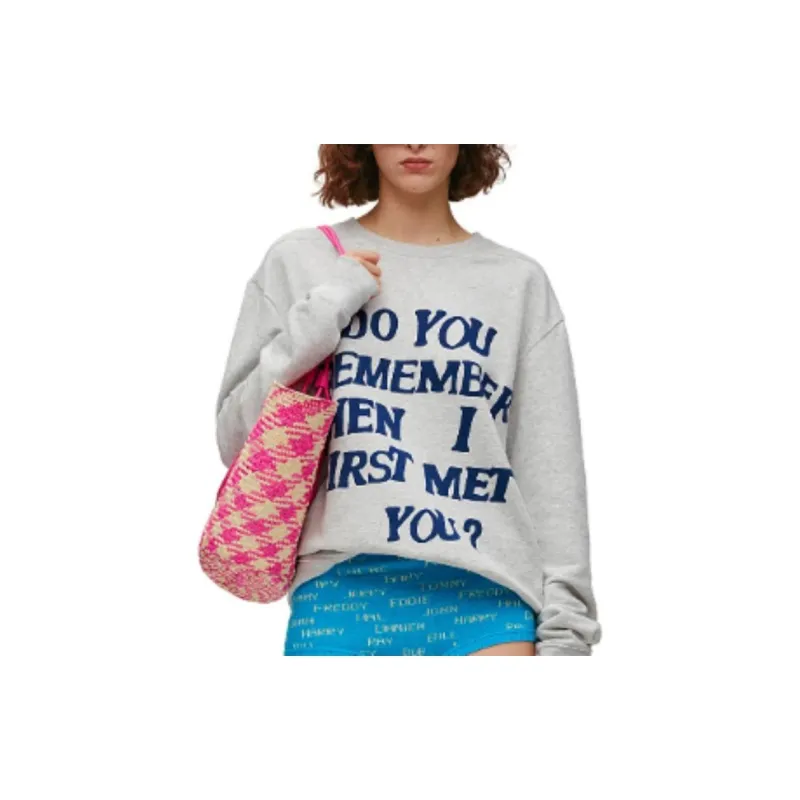 LOEWE SS24 Sweatshirt Unisex Gray-4